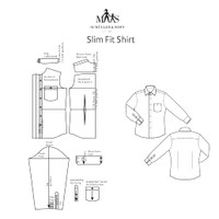 الگوهای سایزبندی پیراهن مردانه اسلیم فیت آکادمی مولر آلمان