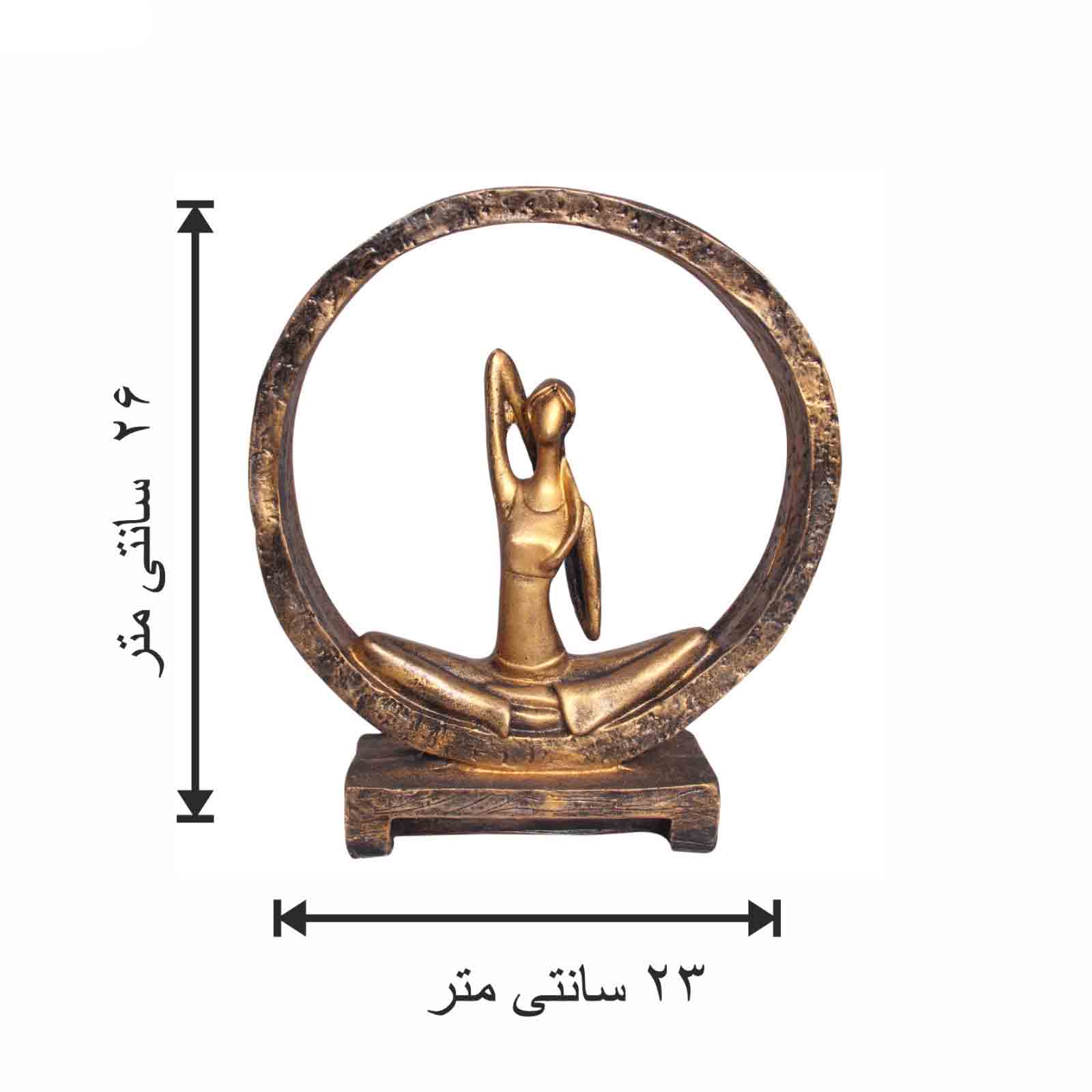 مجسمه یوگا زن مدل حلقه دور s1 - ونداهایپر